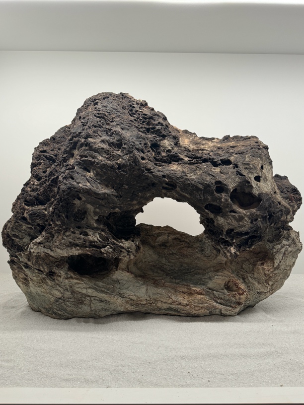 海石孤品陈设摆件石头假山室内玄关工艺品80×58