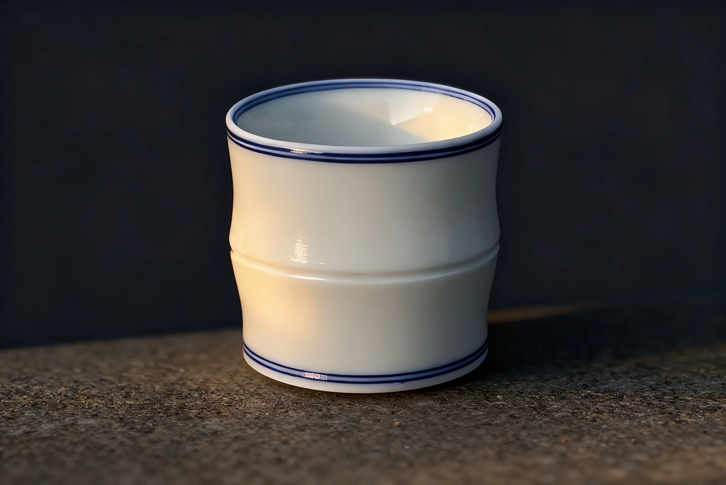 纯白胎竹节杯70cc