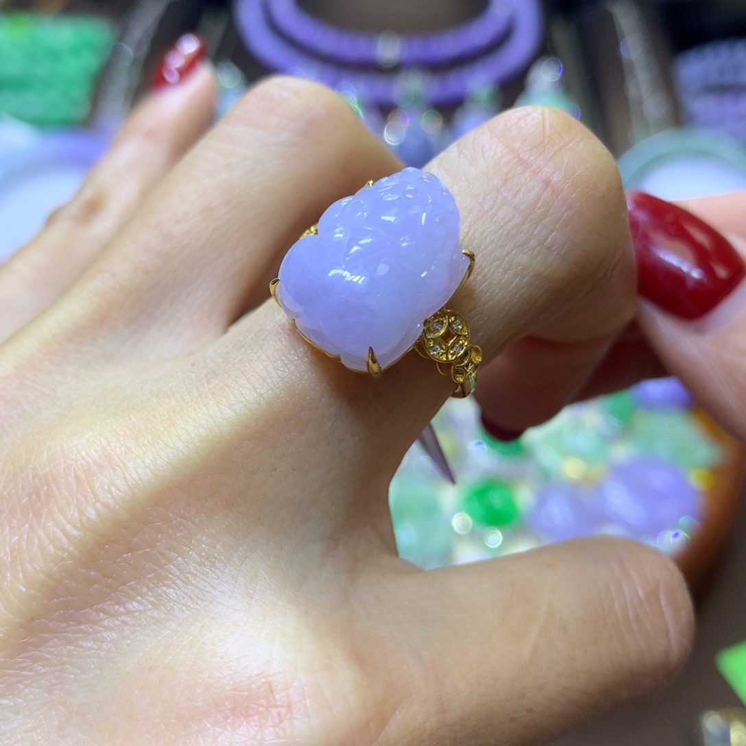 【闪购商品】翡翠颈饰18K金镶嵌波*波翡翠