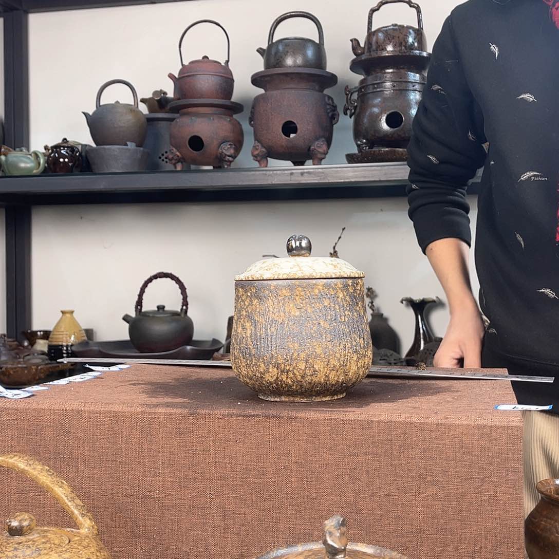 紫泥茶壶紫砂粗陶茶器