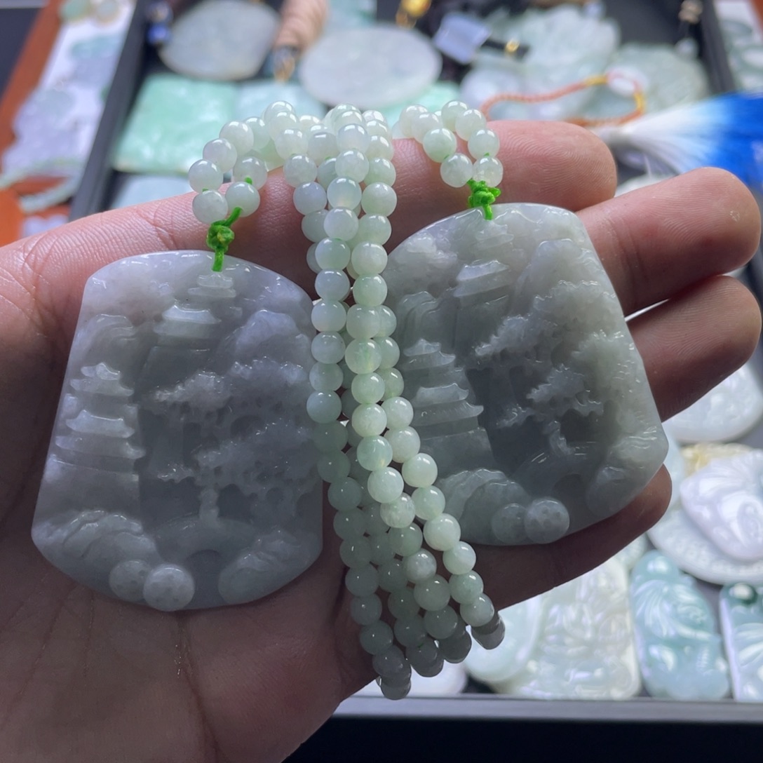 海***洋翡翠未镶嵌挂件翡翠