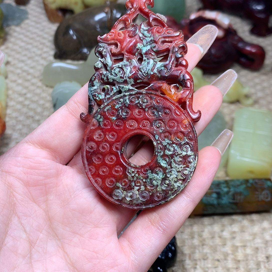 白玉菩提吊坠挂件