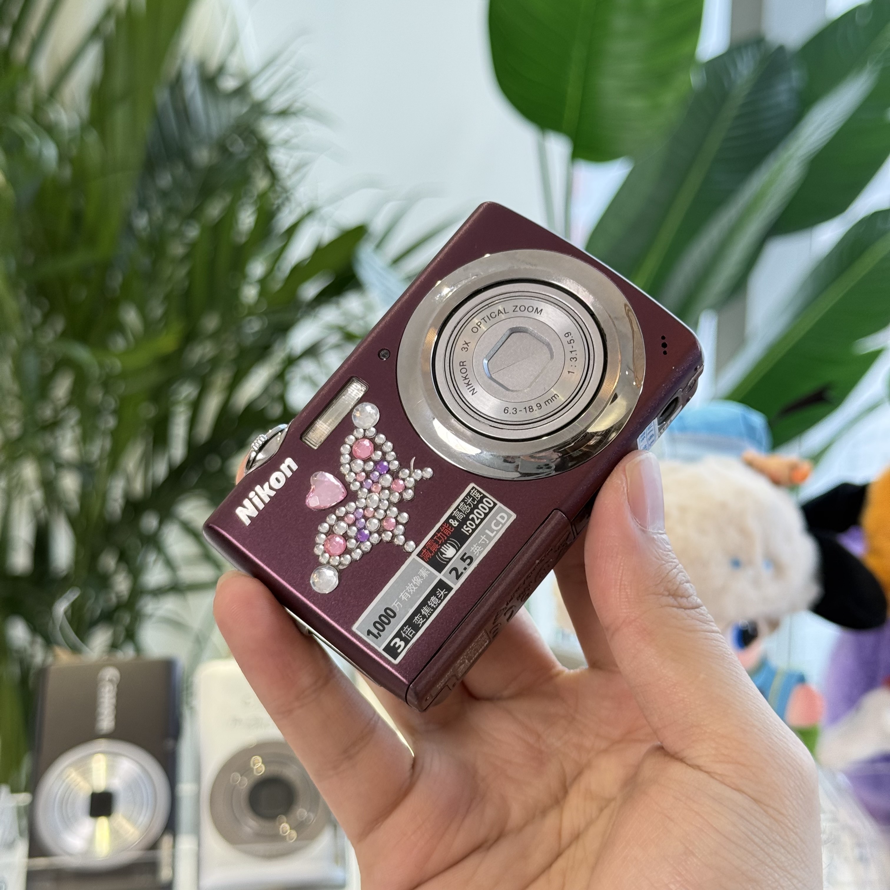 9新 Nikon/尼康 尼康s220冷白皮柔焦适合新手滤镜多带配件