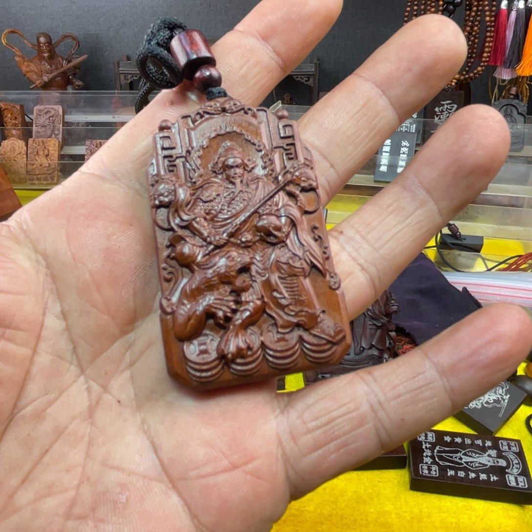 枣木雷击枣木雕刻牌子