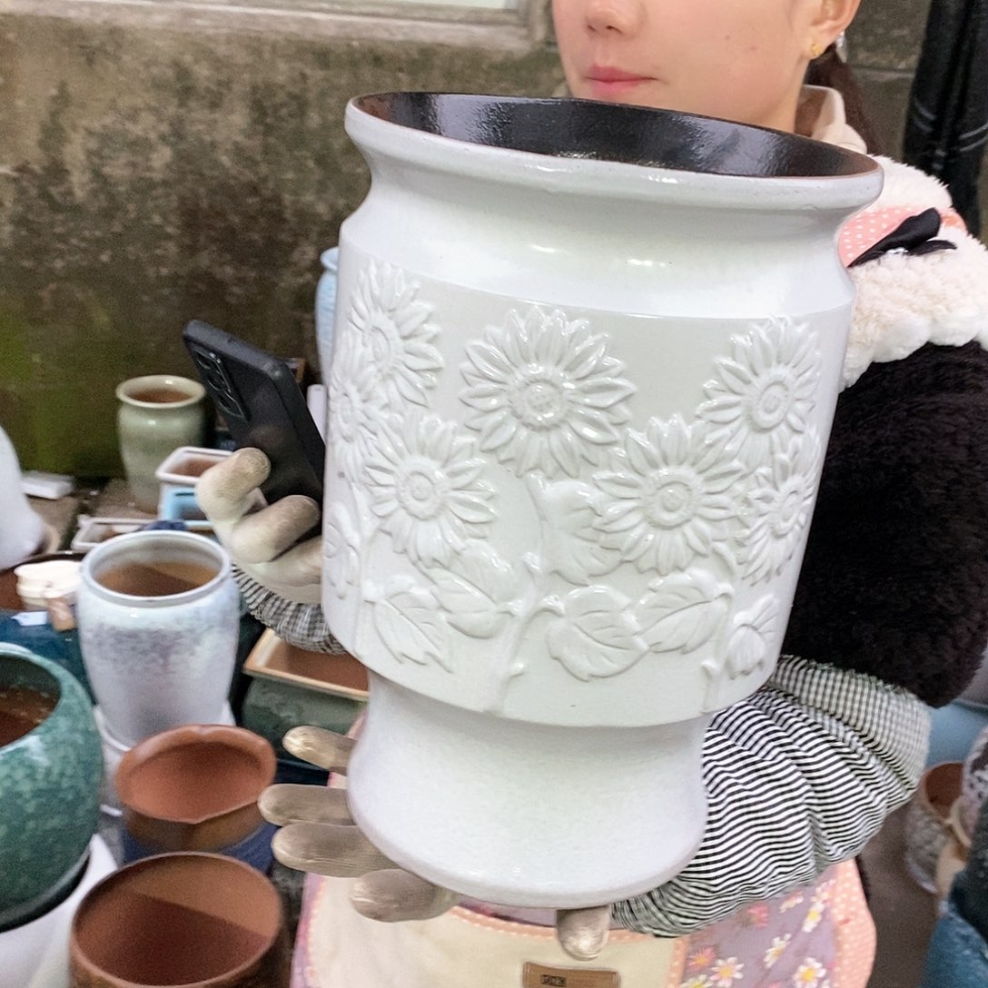 紫砂花盆正品口20高31