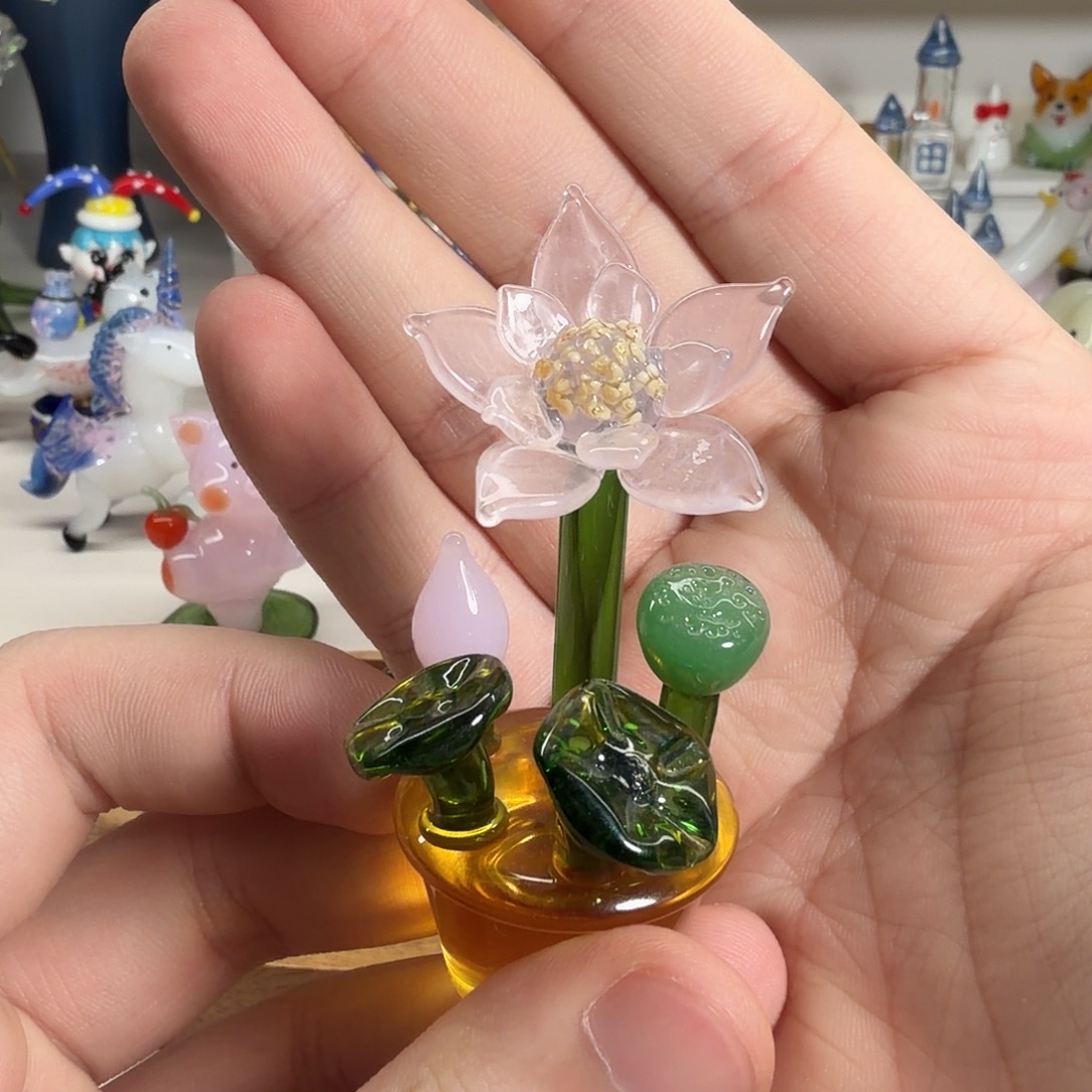 @***姥手工艺品琉璃荷花