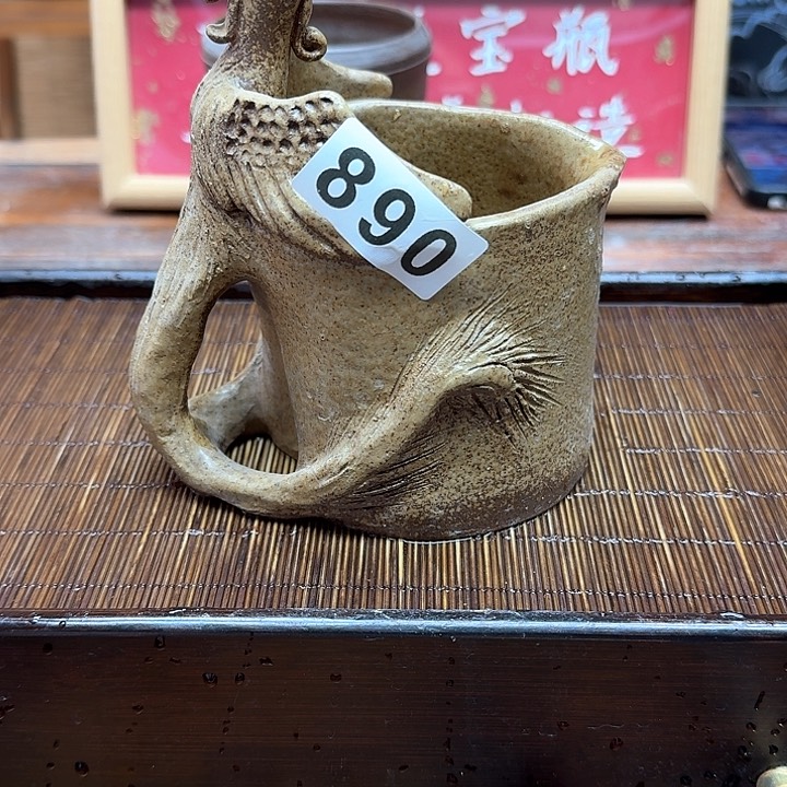 纯手工制作粗陶茶具