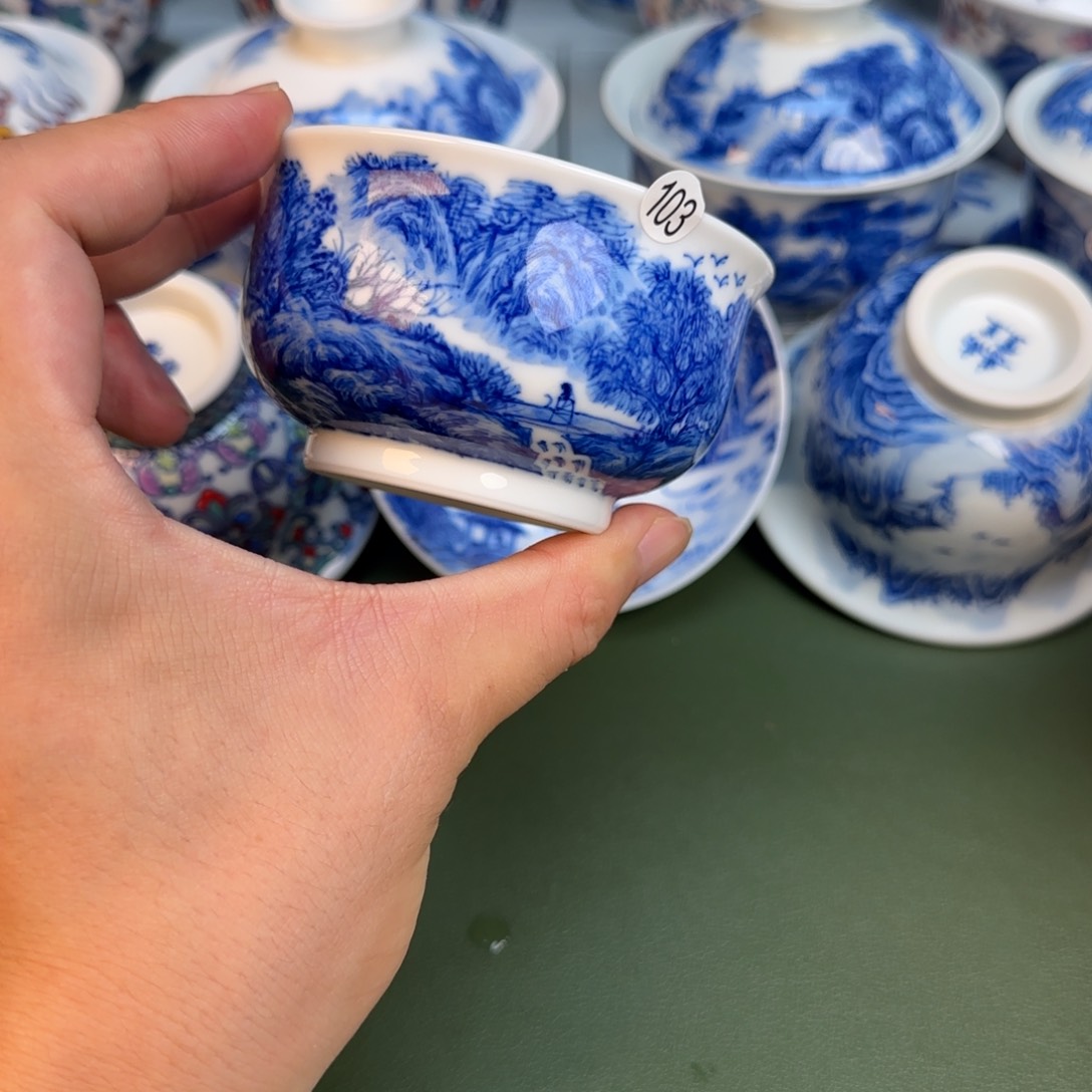 彦祖纯手工手绘茶具103