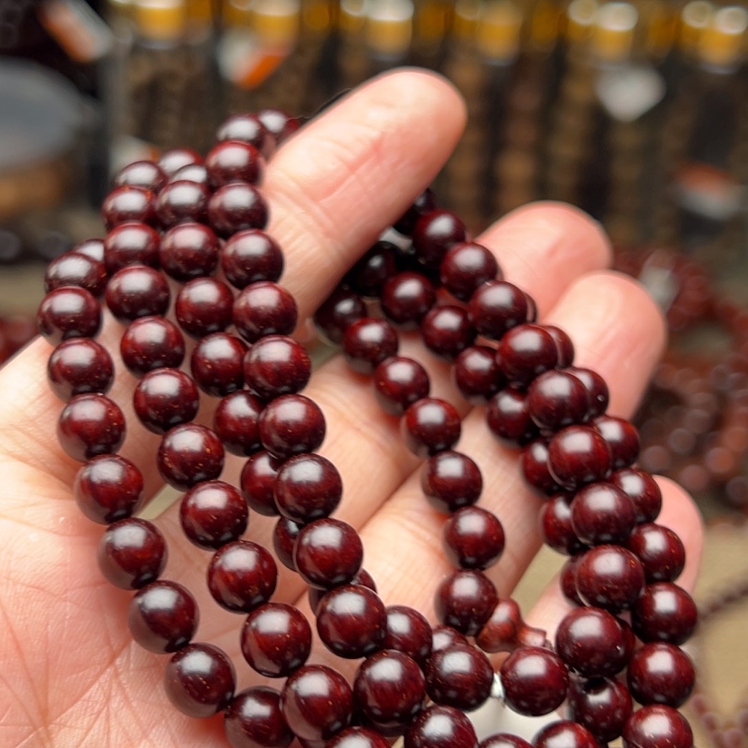 手串/手链檀香紫檀（小叶紫檀）0.7泥料多金星氧化特价款