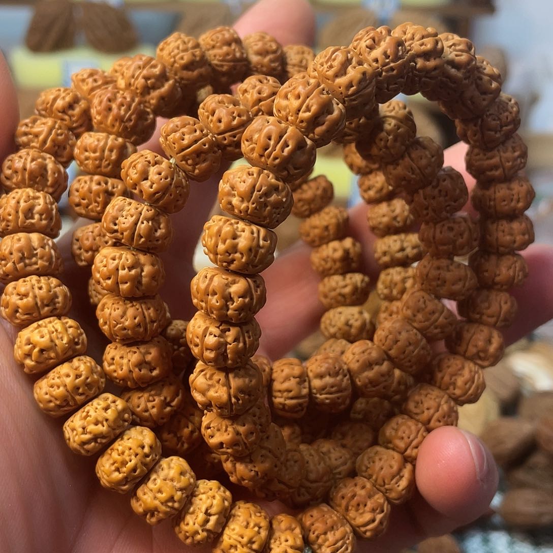 文玩核桃把件108长串