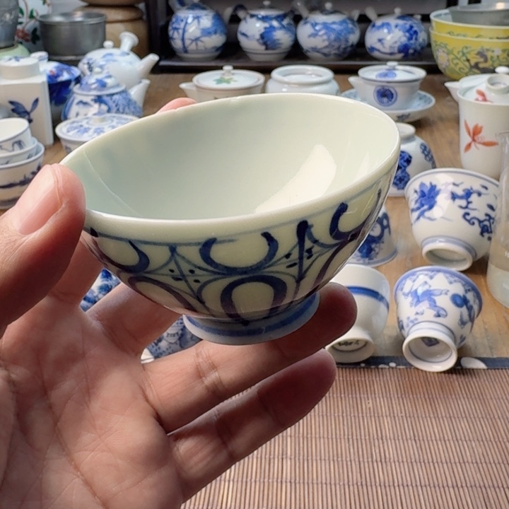 青花瓷器杯子茶具