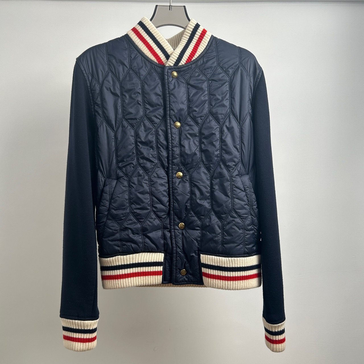 99新 MONCLER 盟可睐/蒙口/藏蓝色拼接棒球服 XS码 GM001412