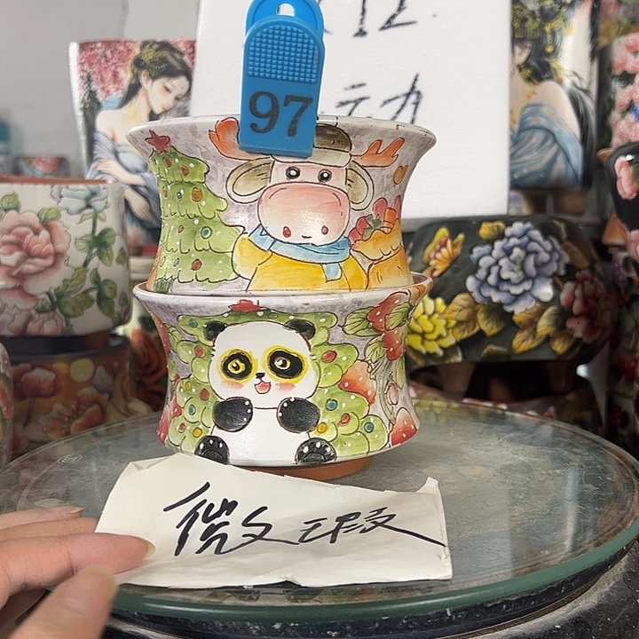 景德镇手绘花盆性价比超高