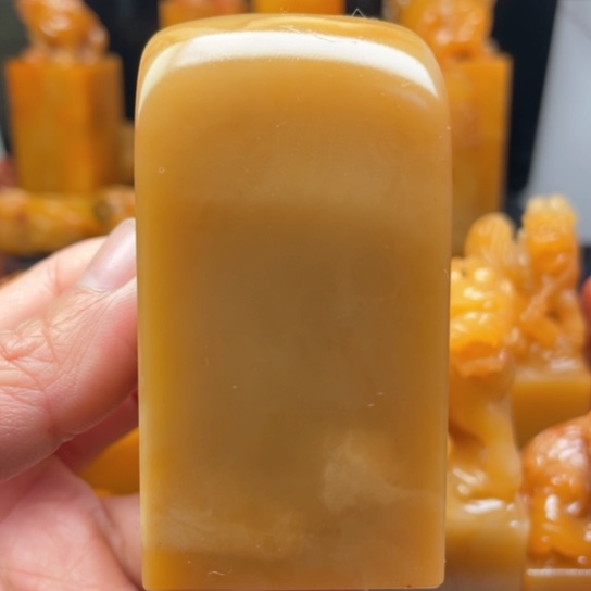 老挝石　质地細膩光滑篆刻写字刀感十足