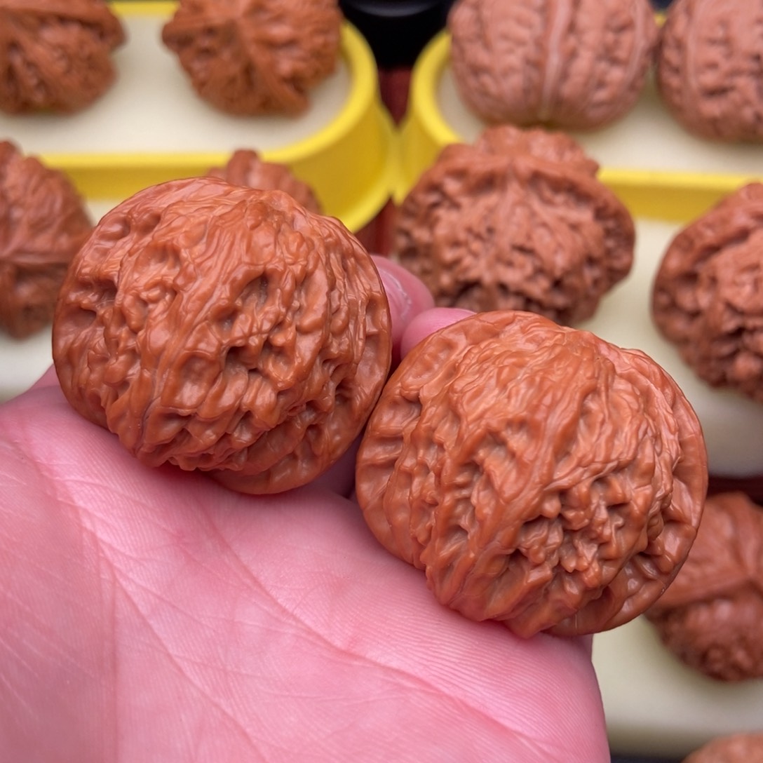 文玩核桃把件全品磨盘37