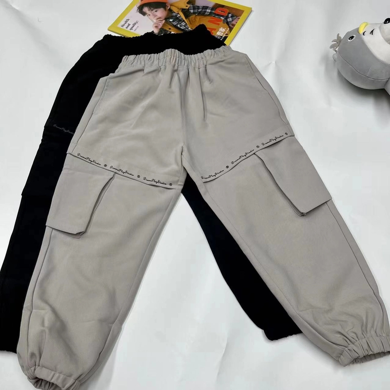 【优子壹家上新】2025秋款儿童大童新款梭织休闲长裤 6211829运动