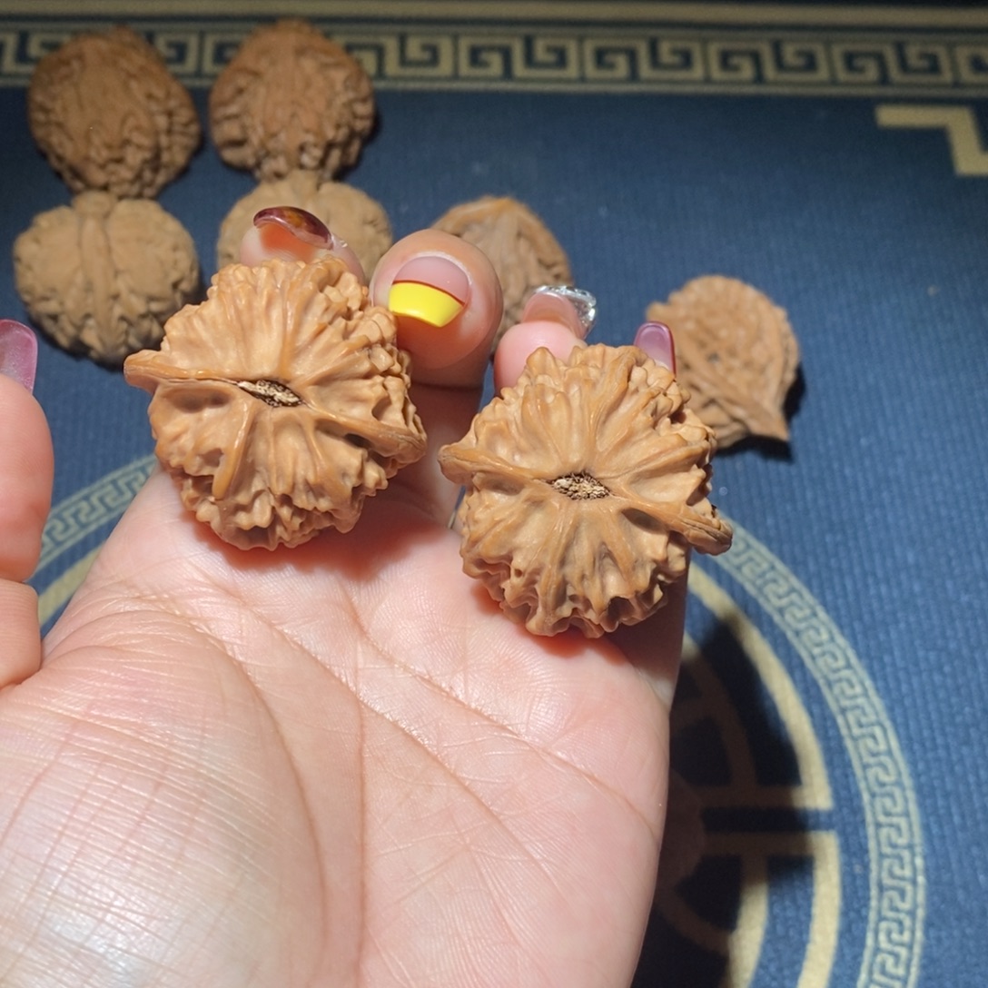 吊坠文玩核桃40尺全品天地二爷帽