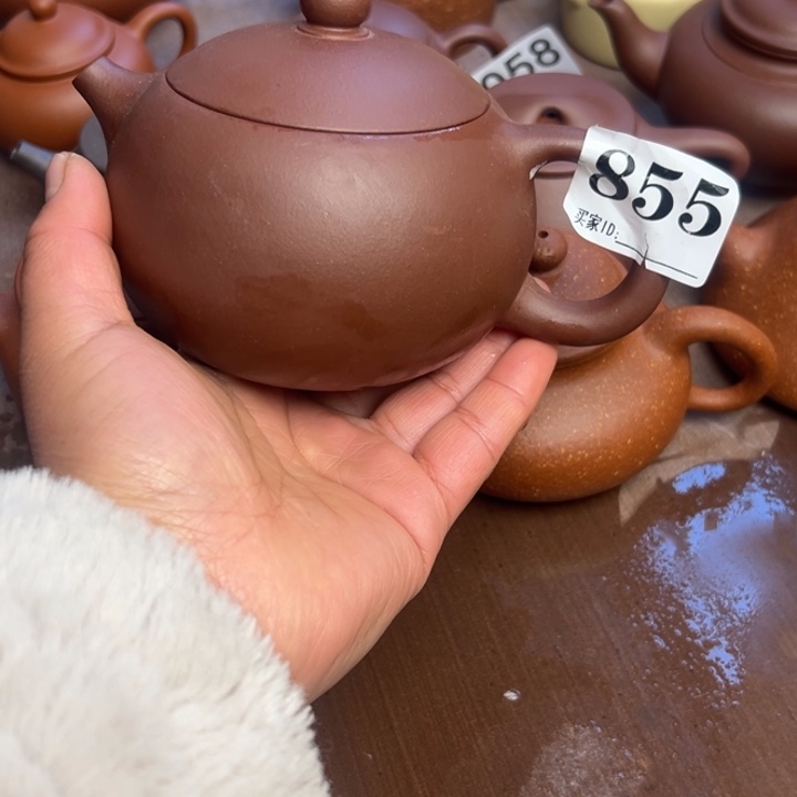 紫砂茶壶紫泥半手工420cc瑕疵