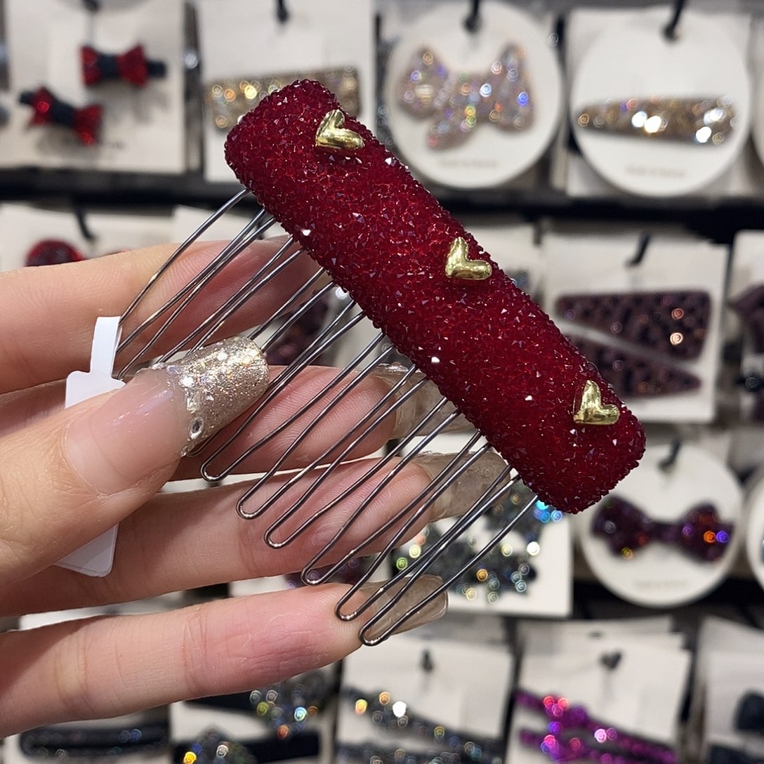 皮质铁合金倒插梳