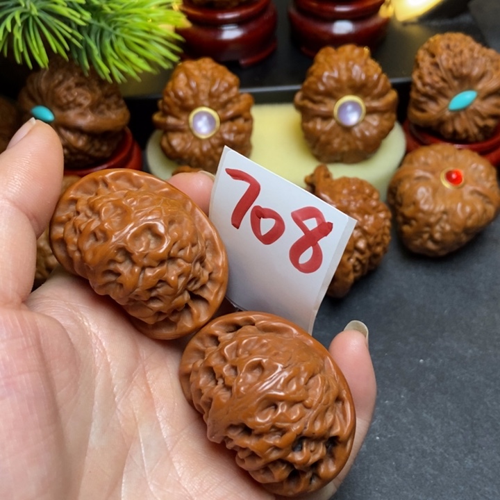 文玩核桃把件43宫灯708