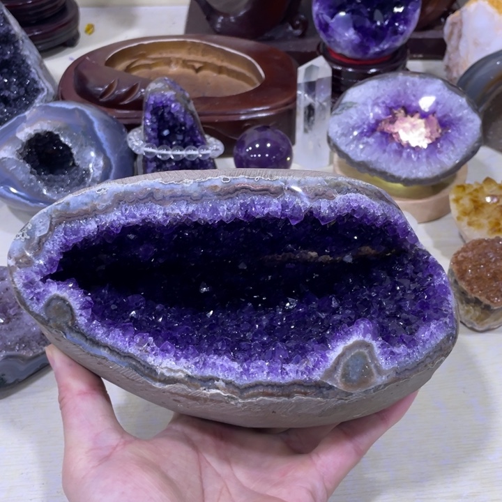 紫晶钱袋子未镶嵌