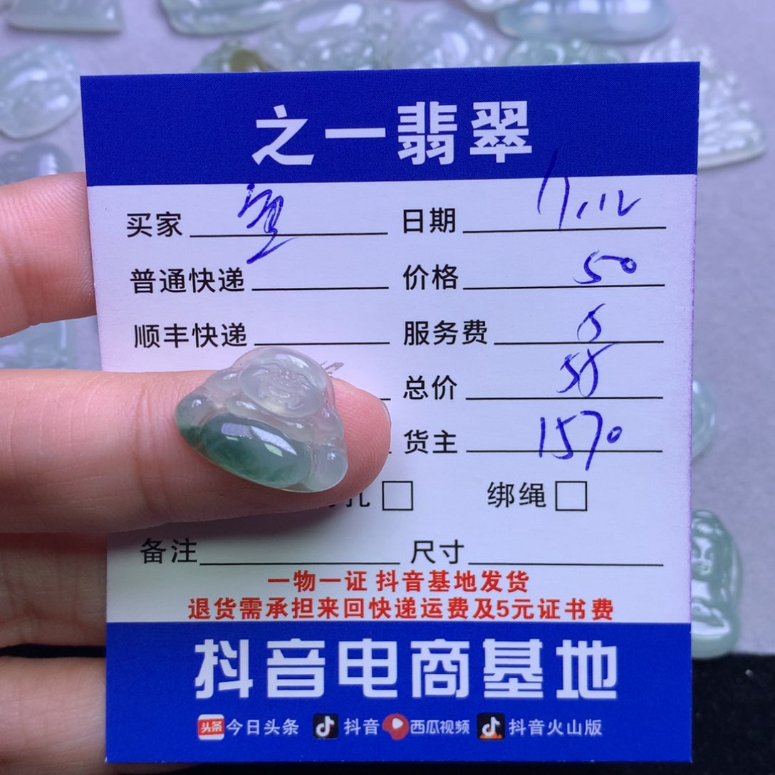 颈饰未镶嵌翡翠鱼*?