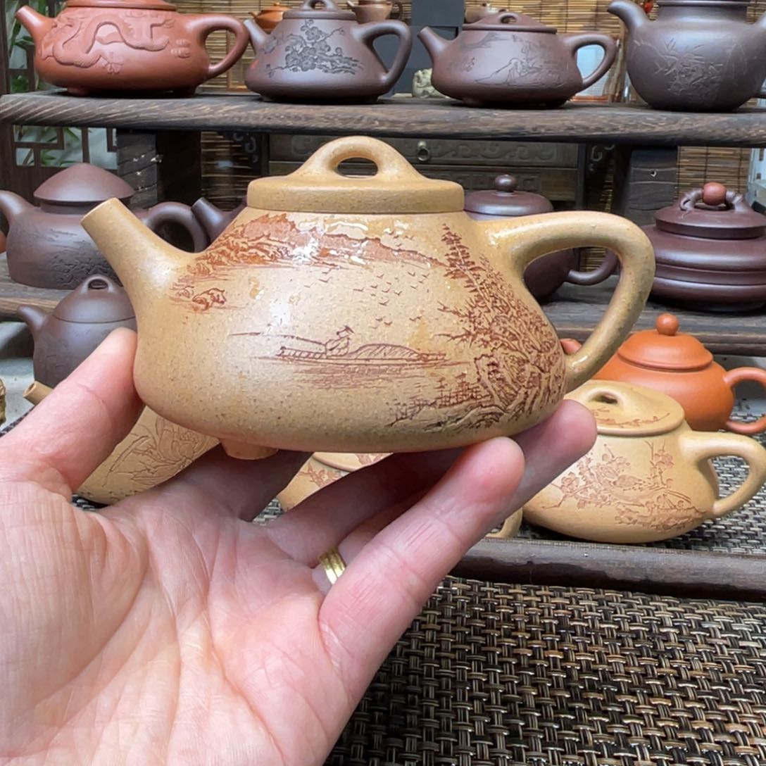 紫砂茶壶宜兴原矿紫砂手工制200