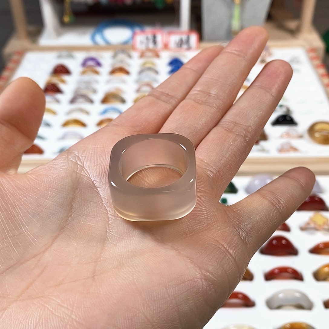 玛瑙/玉髓戒指未镶嵌…***…