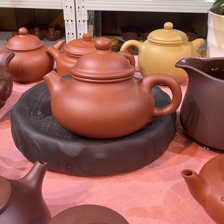 紫砂茶壶底槽青精工容天200cc