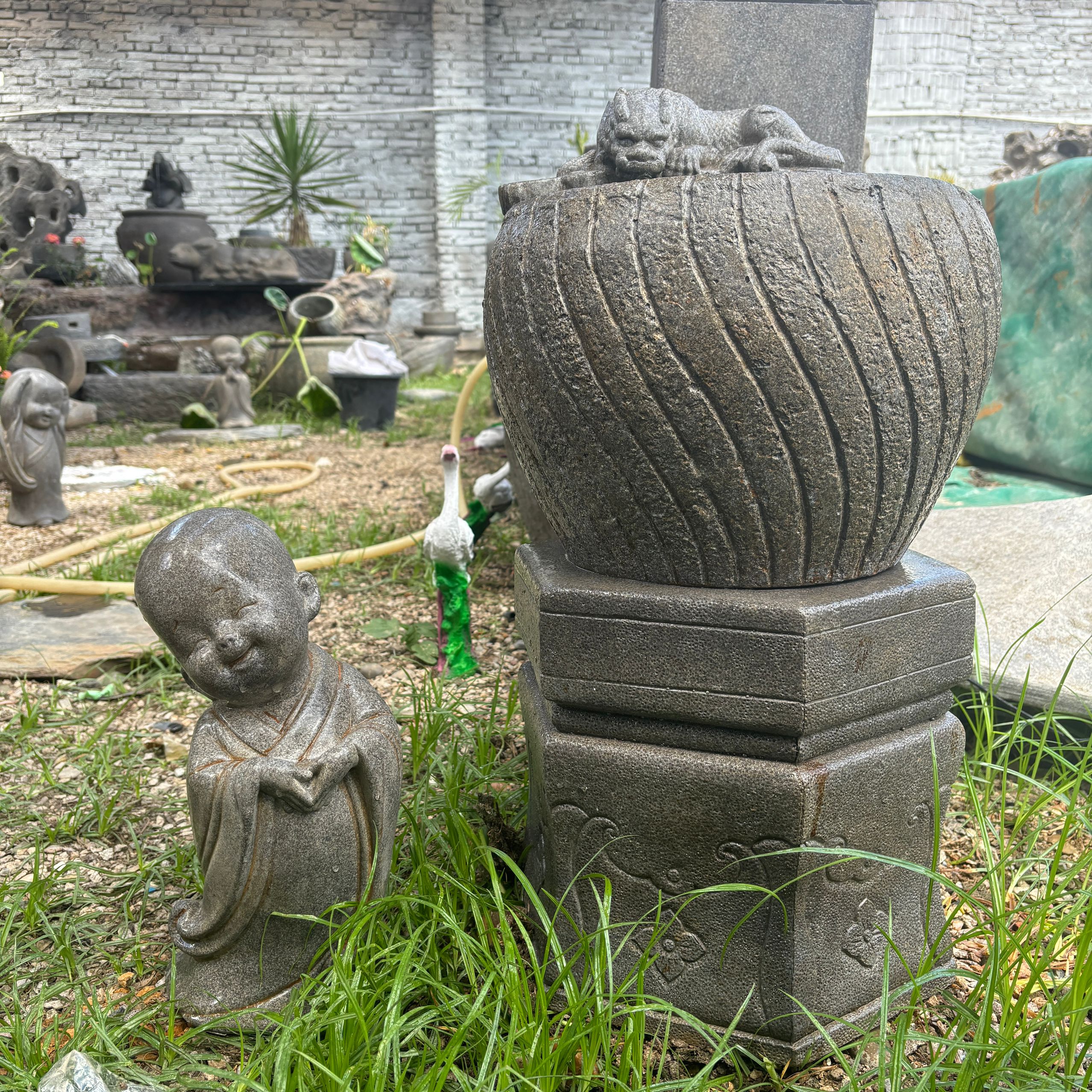户外庭院景观中式宫灯石灯笼院景翁摆件