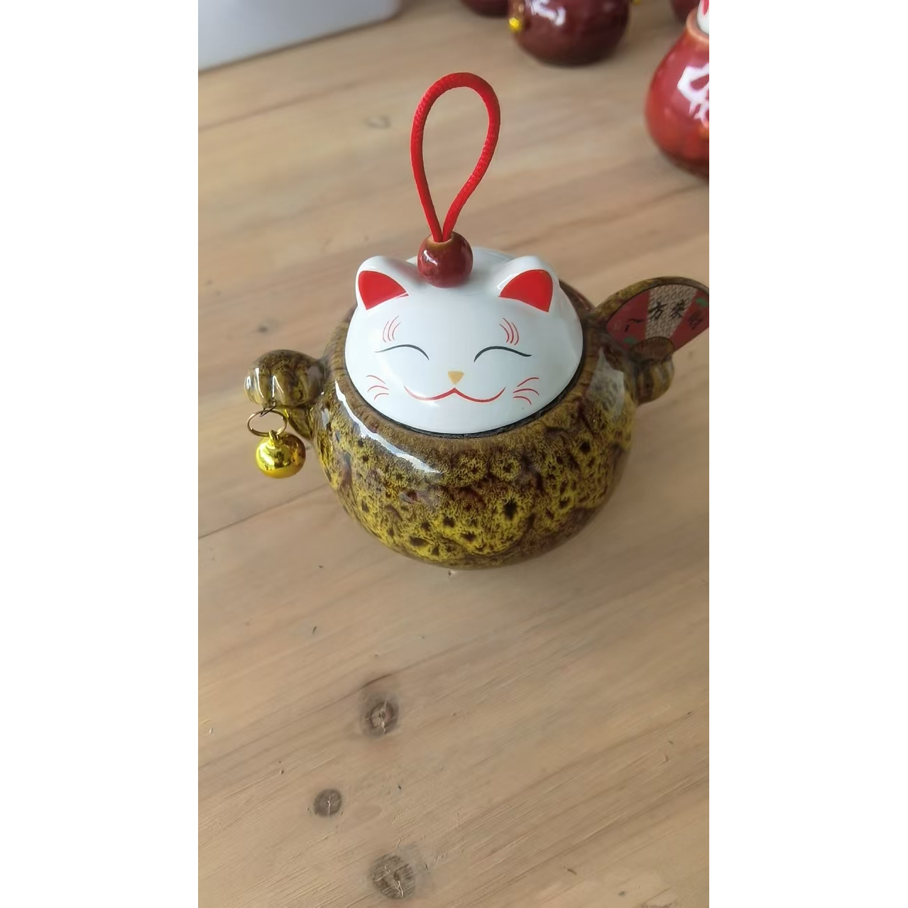 高端茶具大号猫咪茶叶罐k1