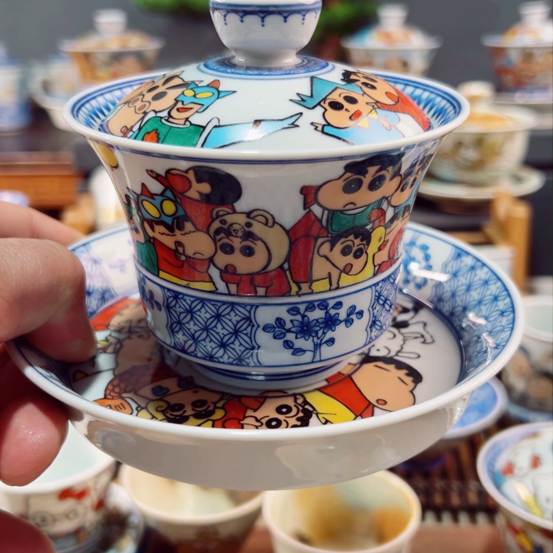 杯雨****刀景德镇手工手绘