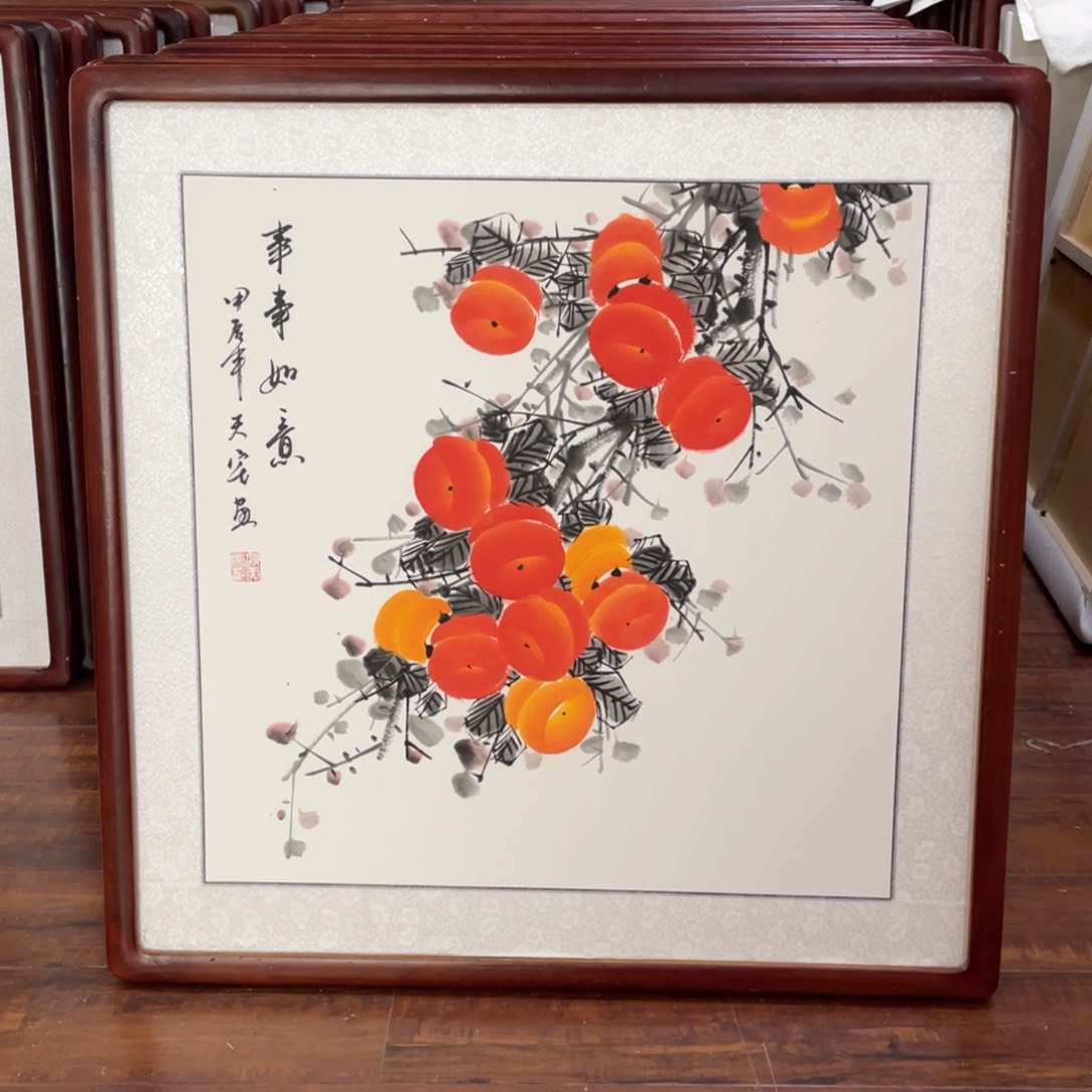 国画带框尺寸63*63厘米