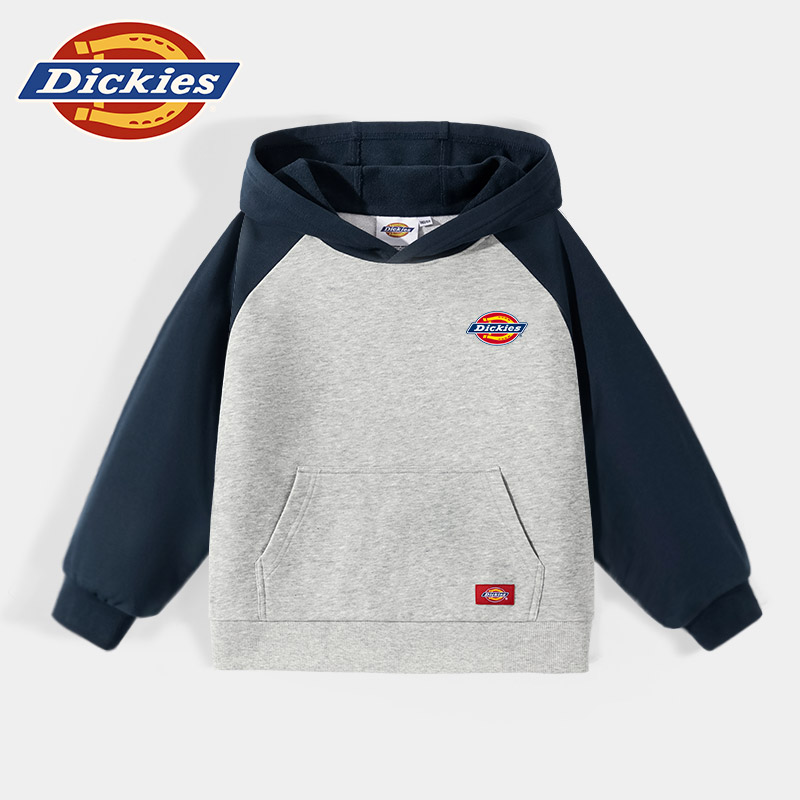 Dickies童装男童卫衣春秋2025新款男孩秋季连帽运动上衣儿童秋装