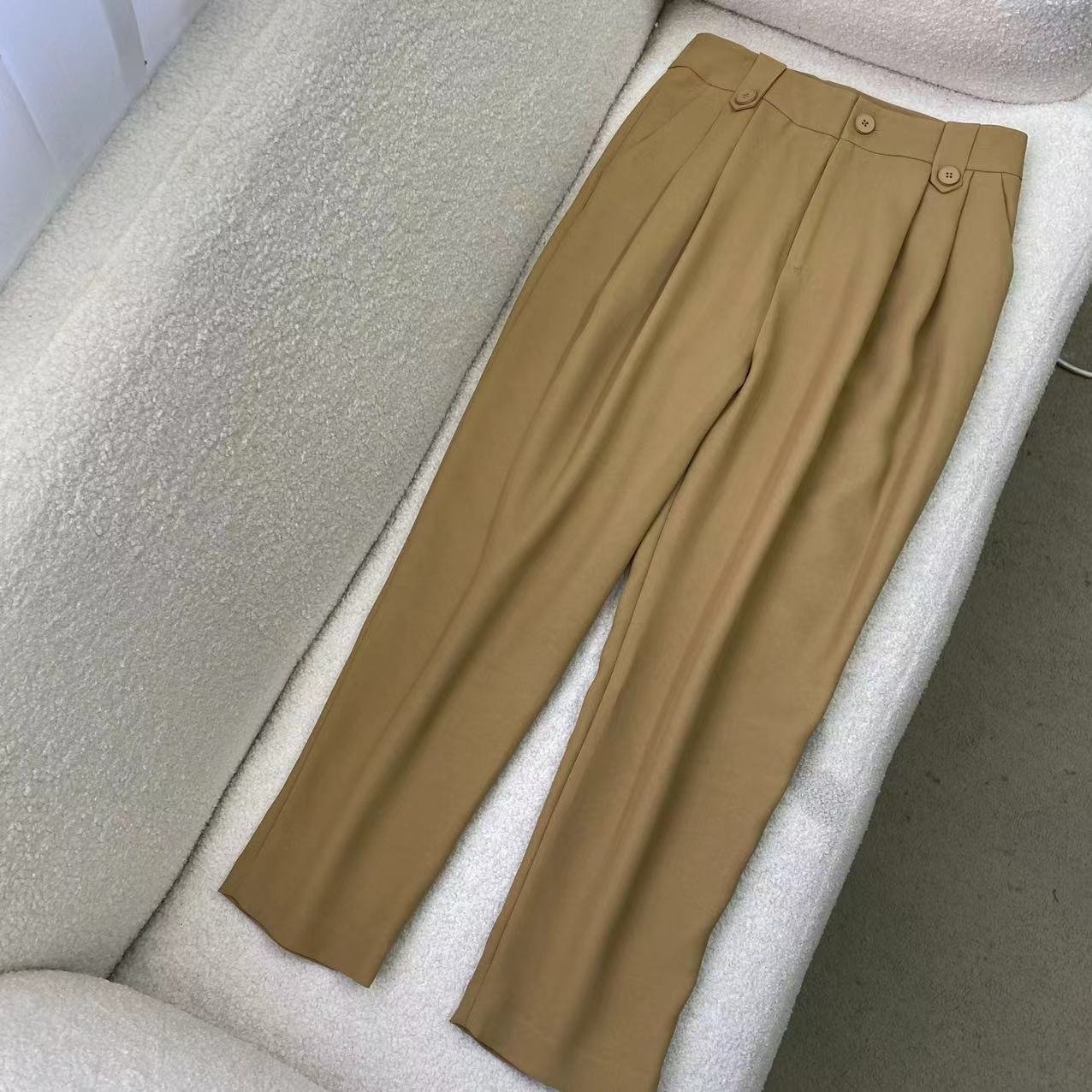 高腰时尚简约百搭气质休闲裤 C3303