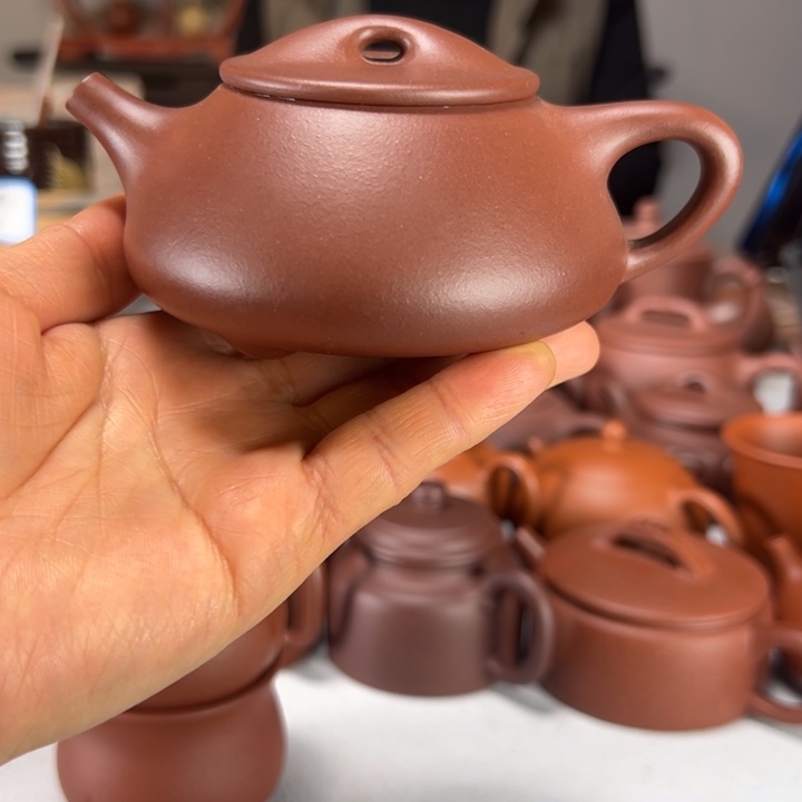 紫泥茶壶哈***张半手工景舟石瓢200毫升