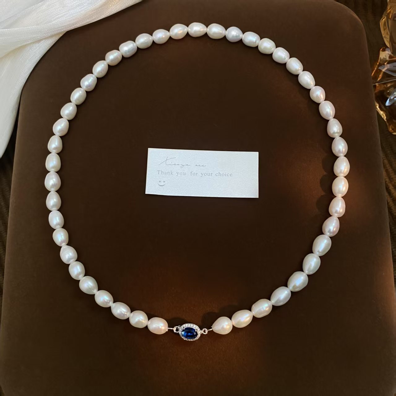 【母亲节专属】8mm高光高亮无暇天然珍珠项链精致优雅百搭款高级感