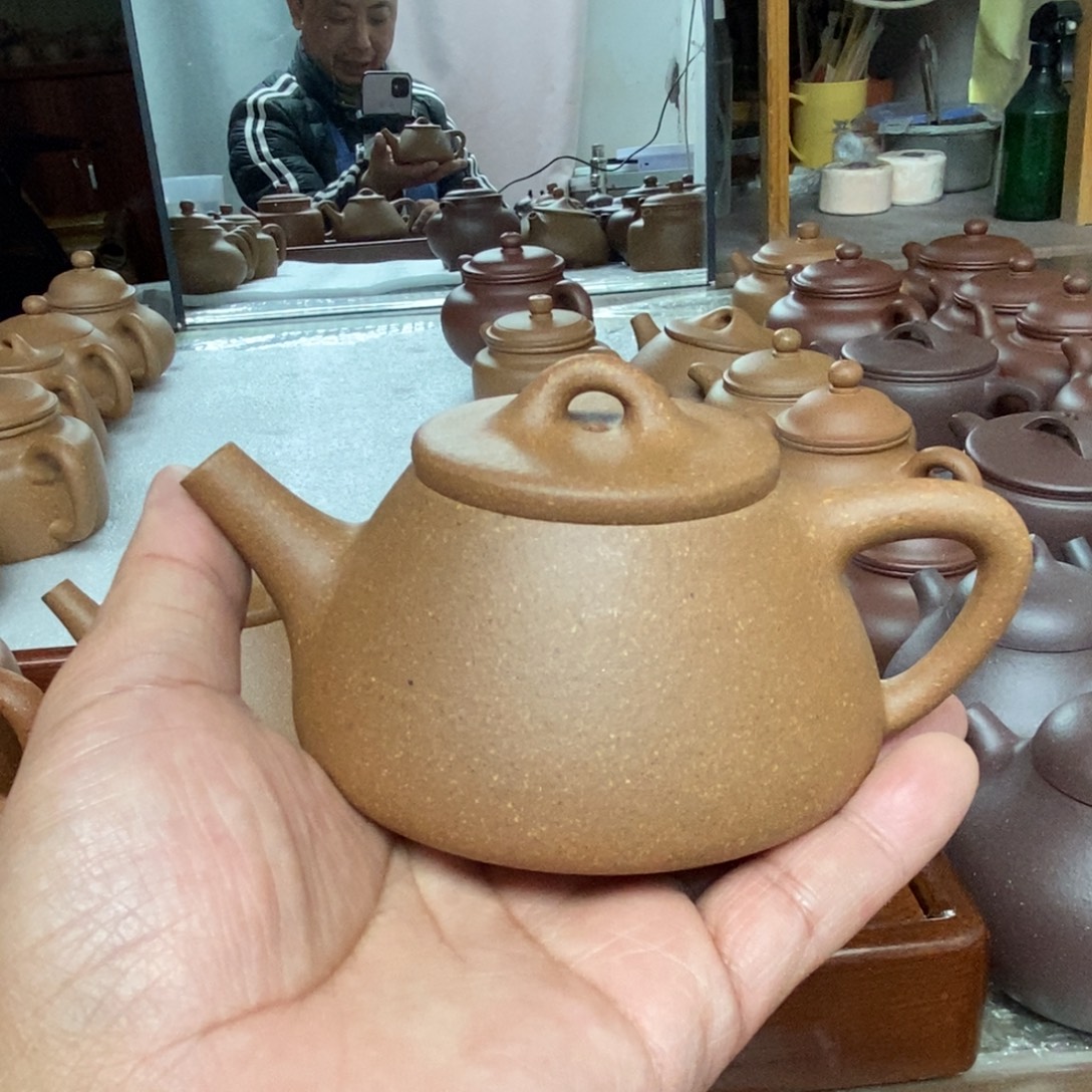 张***龙紫砂茶壶青降零添加石瓢壶150 cc