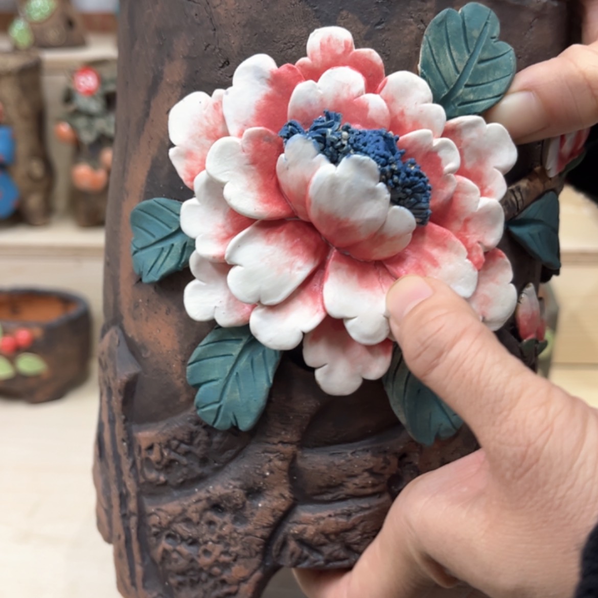 【闪购商品】紫砂花盆69微瑕号内口12外高19