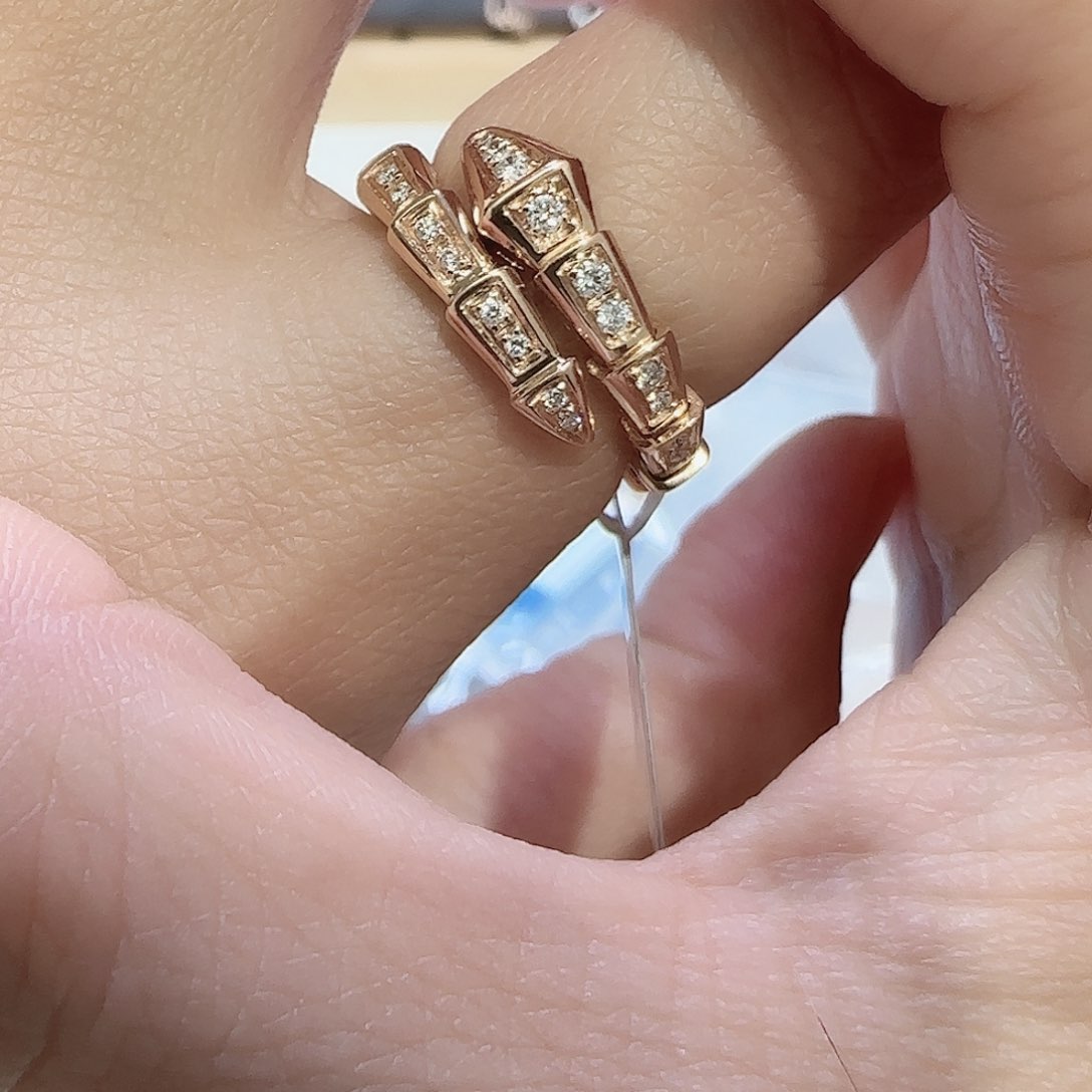 戒指/指环18K金镶嵌天然钻石13