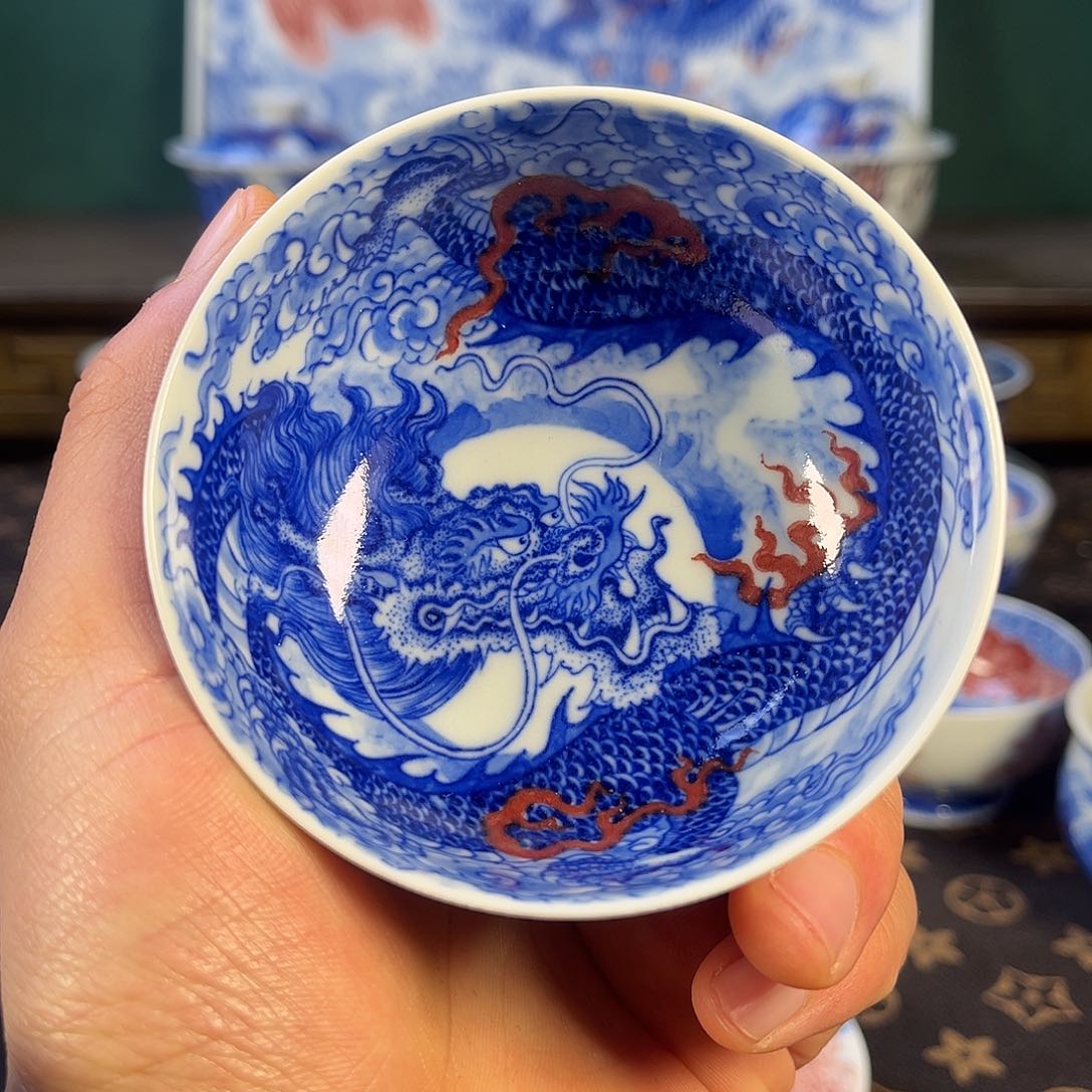 瓷片自成堂景德镇手工手绘