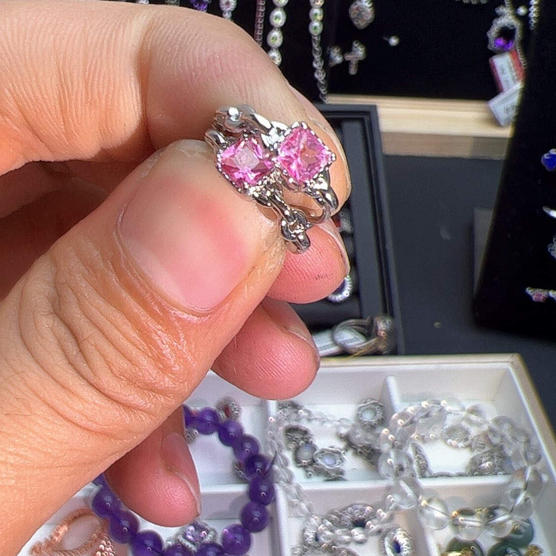 紫晶珠宝半成品银S925镶嵌