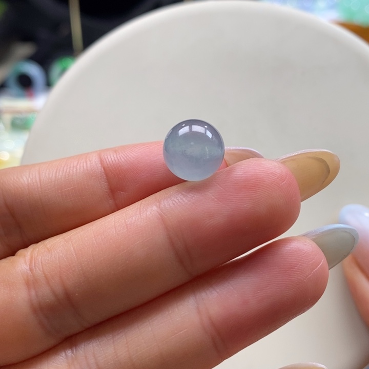 翡翠吊坠(不含链)未镶嵌翡翠冰海蓝之谜珠卡10.9m