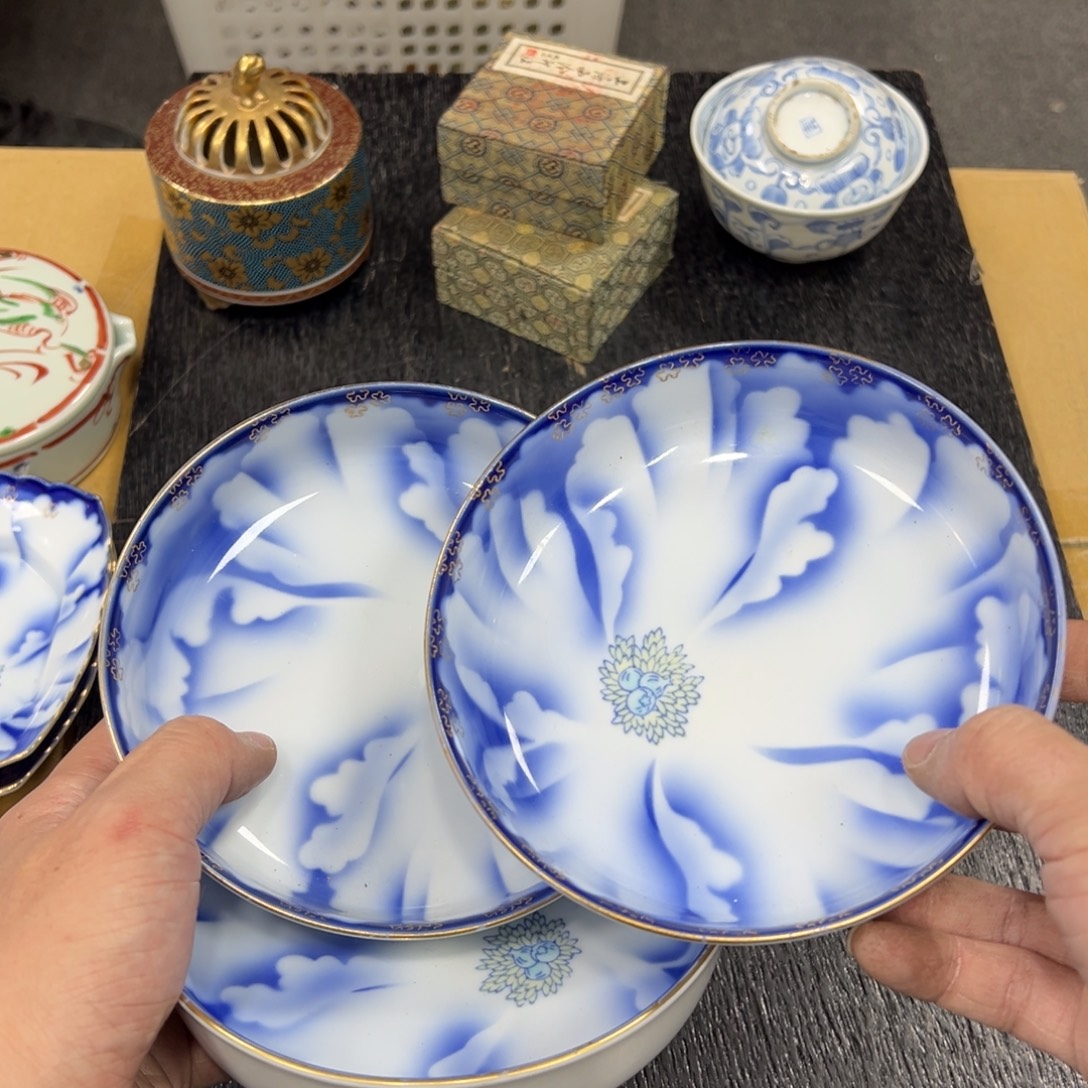 陶瓷日本中古工艺品摆件