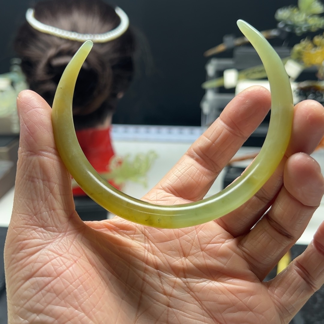 岫玉福利发簪未镶嵌