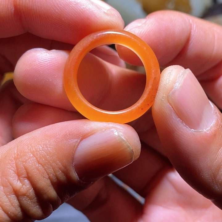 和田玉内圈18戒指未镶嵌