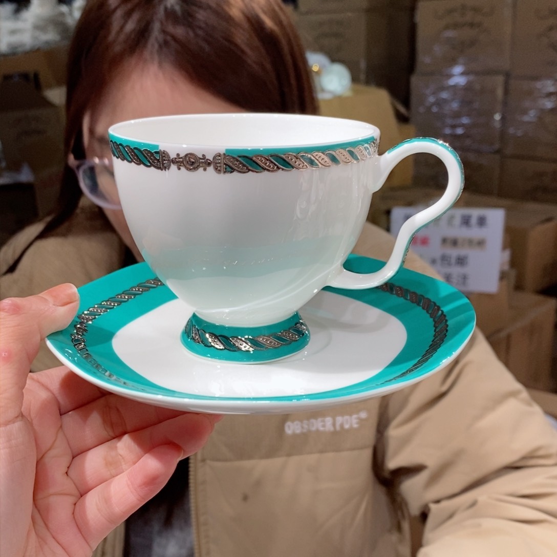 瓷骨瓷咖啡杯220ml外贸尾单