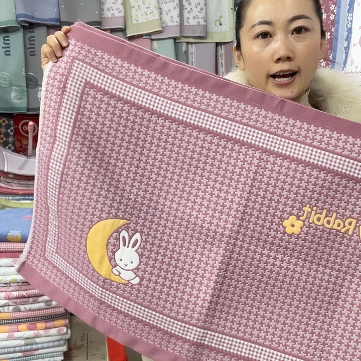 棉特价酒红色千鸟格