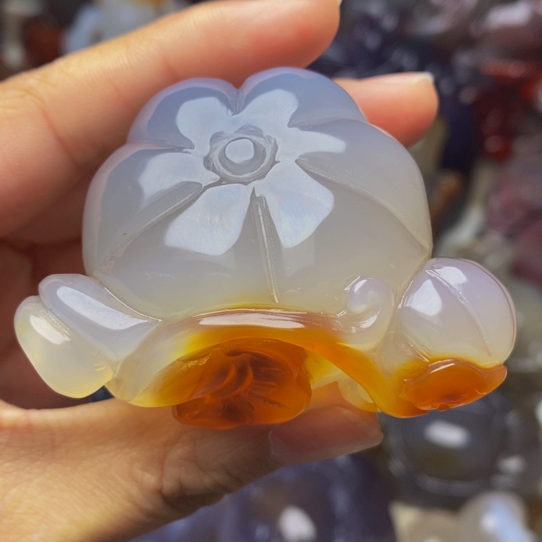 玛瑙/玉髓手把件未镶嵌