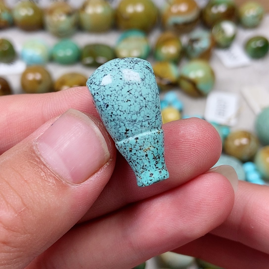 未镶嵌绿松石珠宝半成品